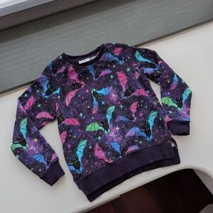 Galaxy Bat Print Kids Sweatshirt